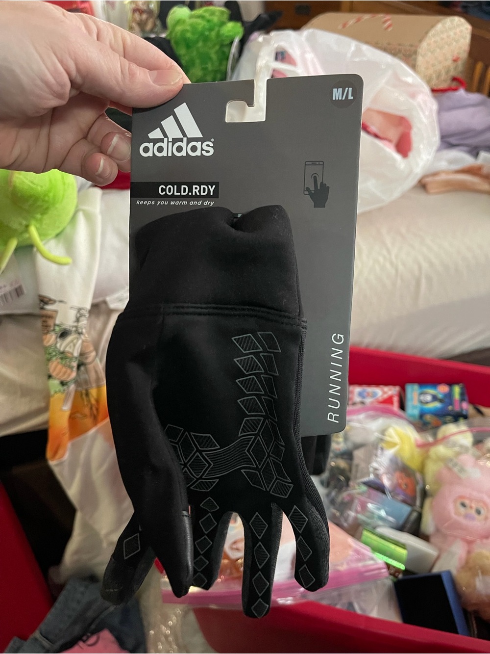 Adidas cold RDY running gloves